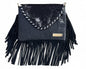BOLSA CARTERÓN PELO DE VACA NEGRO